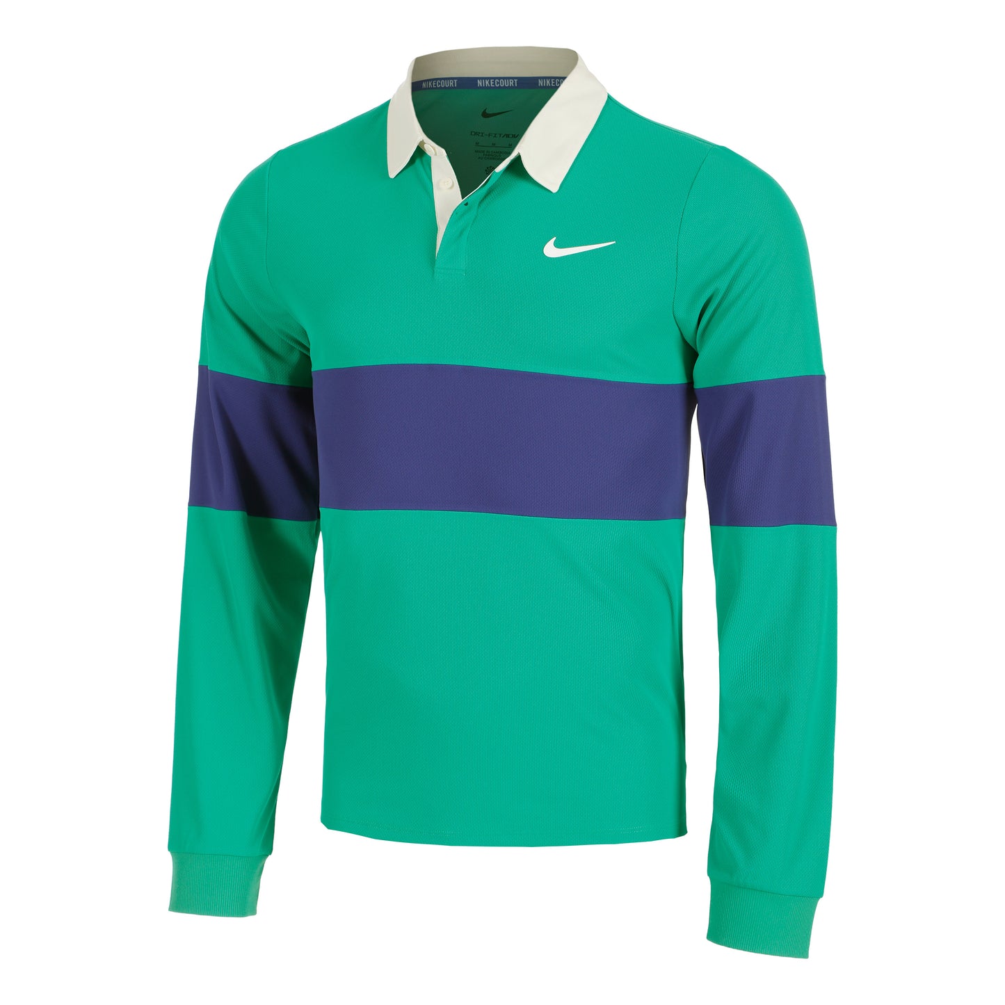 Nike Court Dri-Fit Advantage Slam Långärmat Herrar - grön, blå