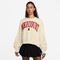 Court Heritage Phoenix Fleece Oversized Crew High Rise Tröja Damer - beige,