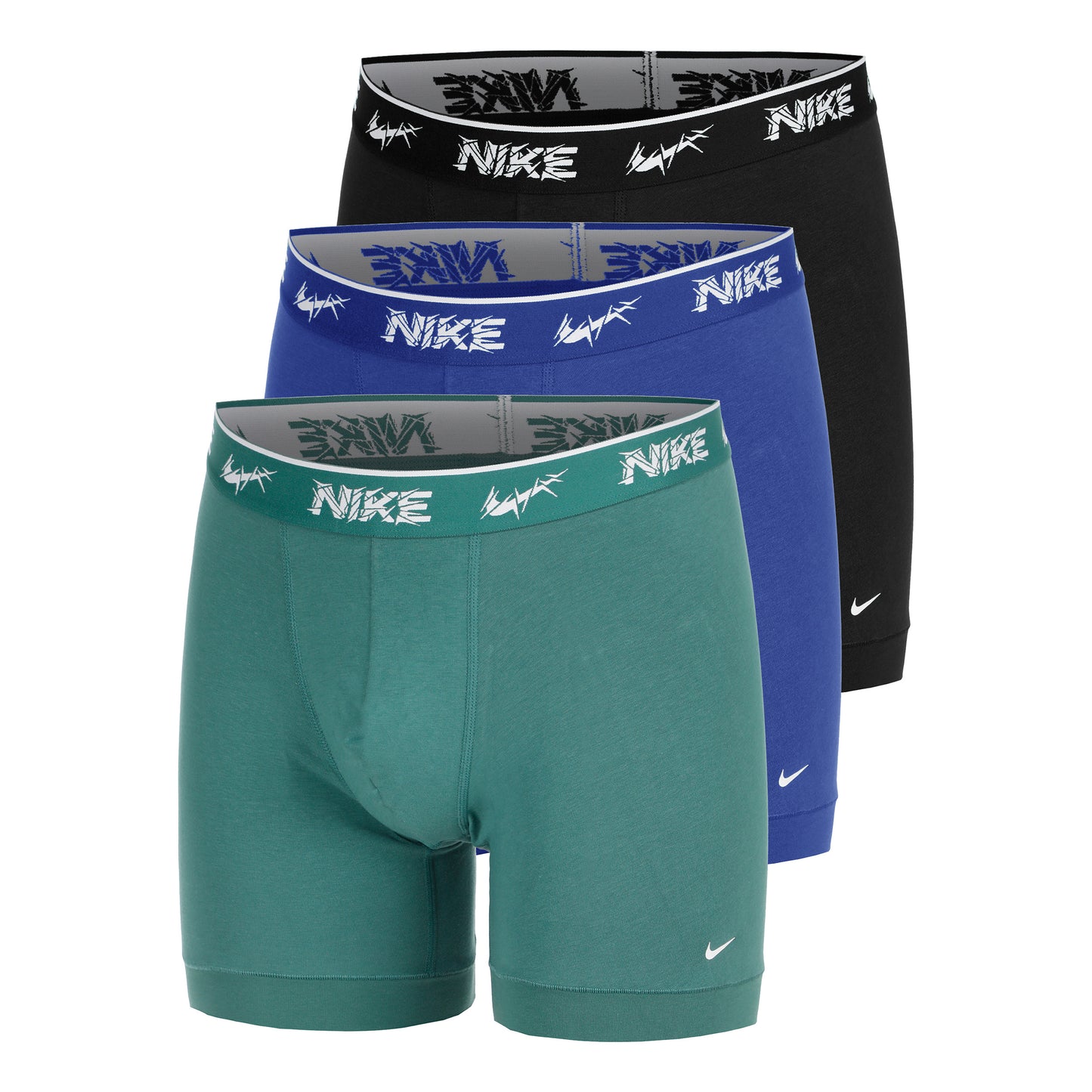 Nike Everyday Cotton Stretch Boxershorts 3-pack Herrar - flerfärgad, svart