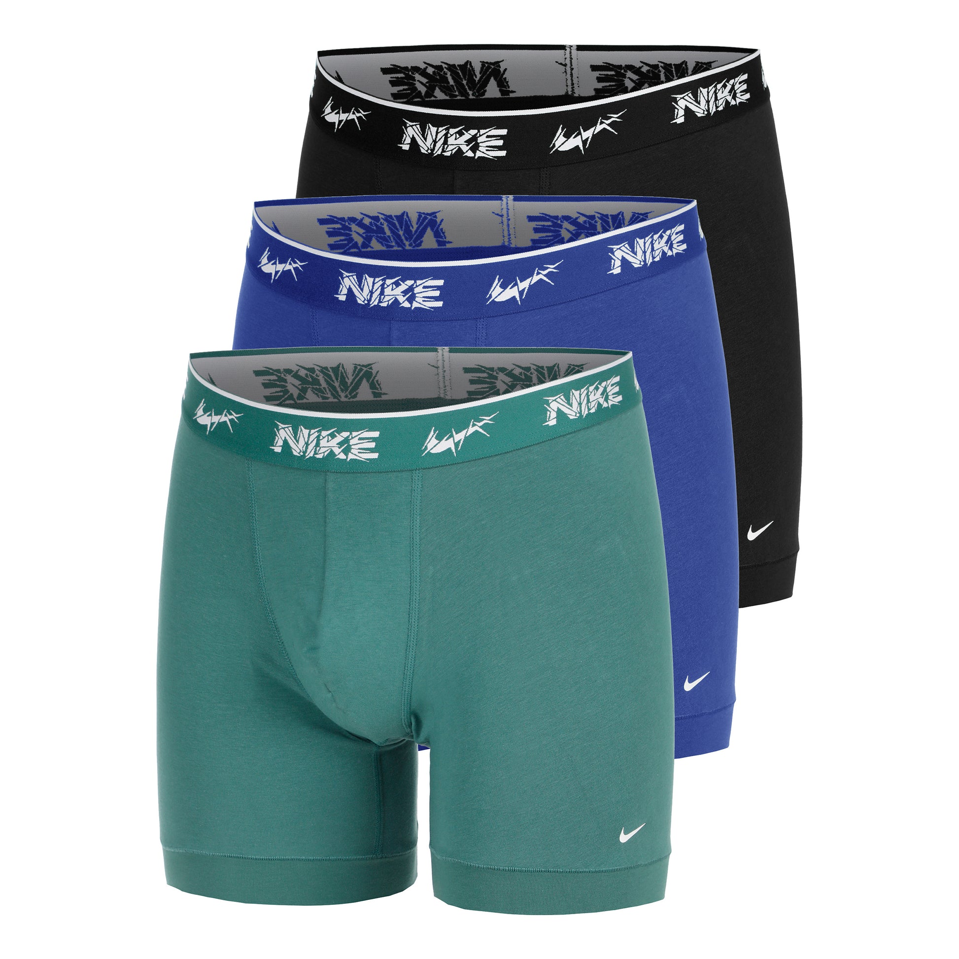 Nike Everyday Cotton Stretch Boxershorts 3-pack Herrar - flerfärgad, svart