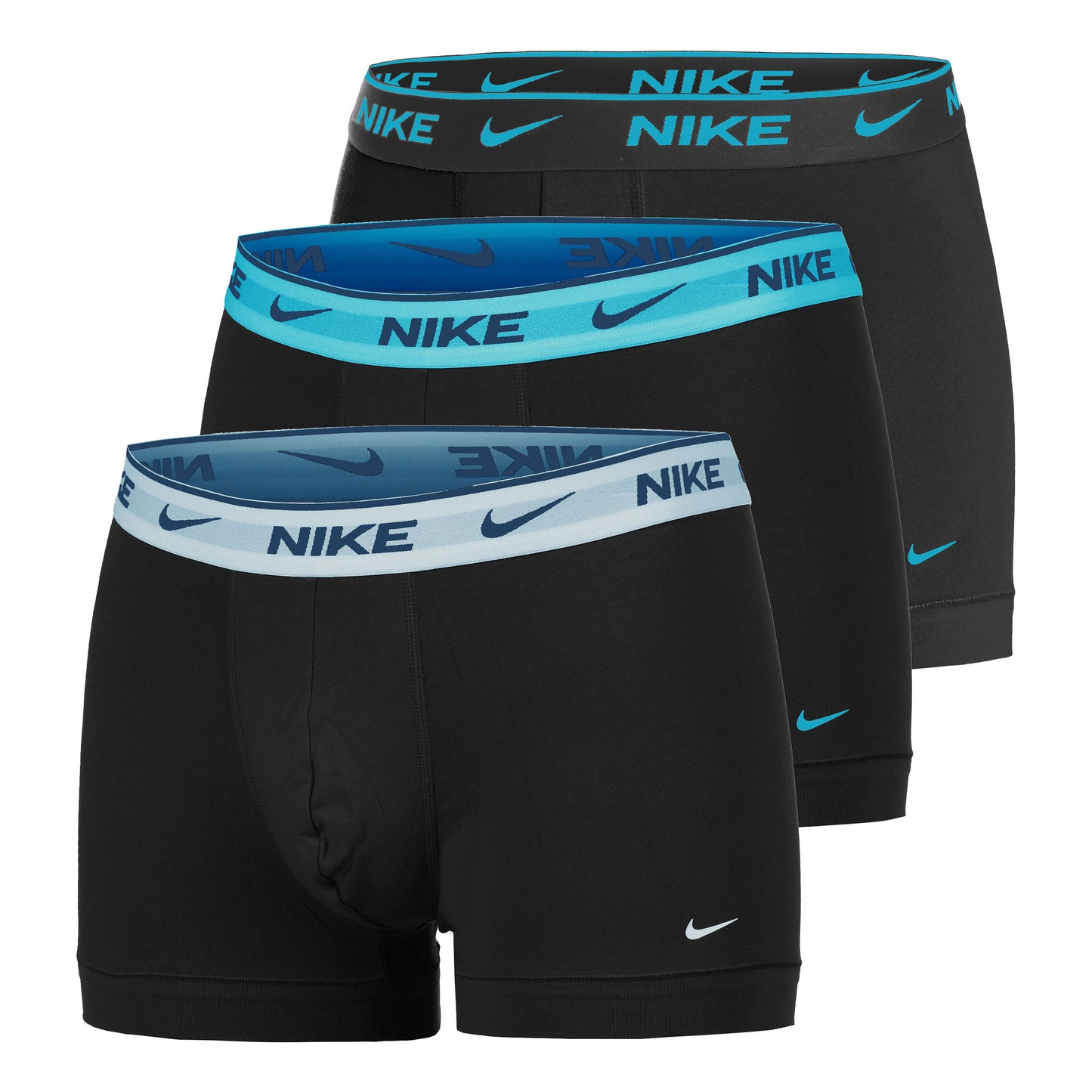 Nike Everyday Stretch Trunk Boxershorts 3-pack Herrar - svart, blå