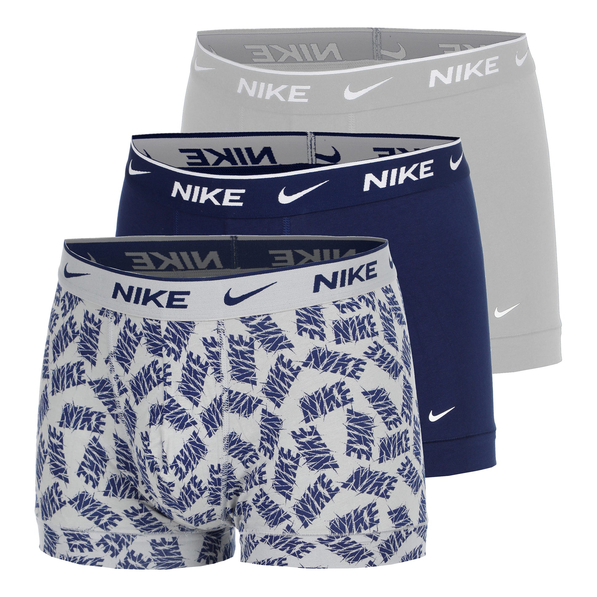 Nike Everyday Cotton Stretch Boxershorts Herrar-Grå,Flerfärgad