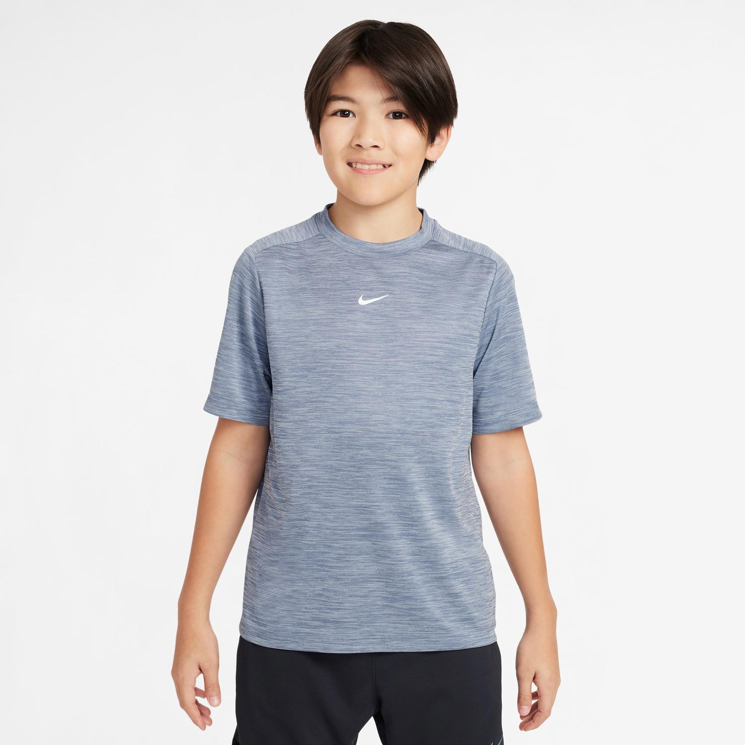 Nike Dri-Fit Multi Heather T-shirt Barn-Blågrå