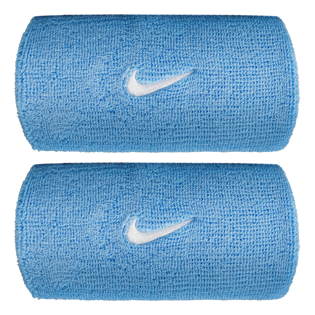 Nike Swoosh Classic Doublewide Svettband lång - blå, vit