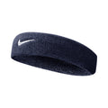 Swoosh Classic Hårband Unisex - mörkblå, vit