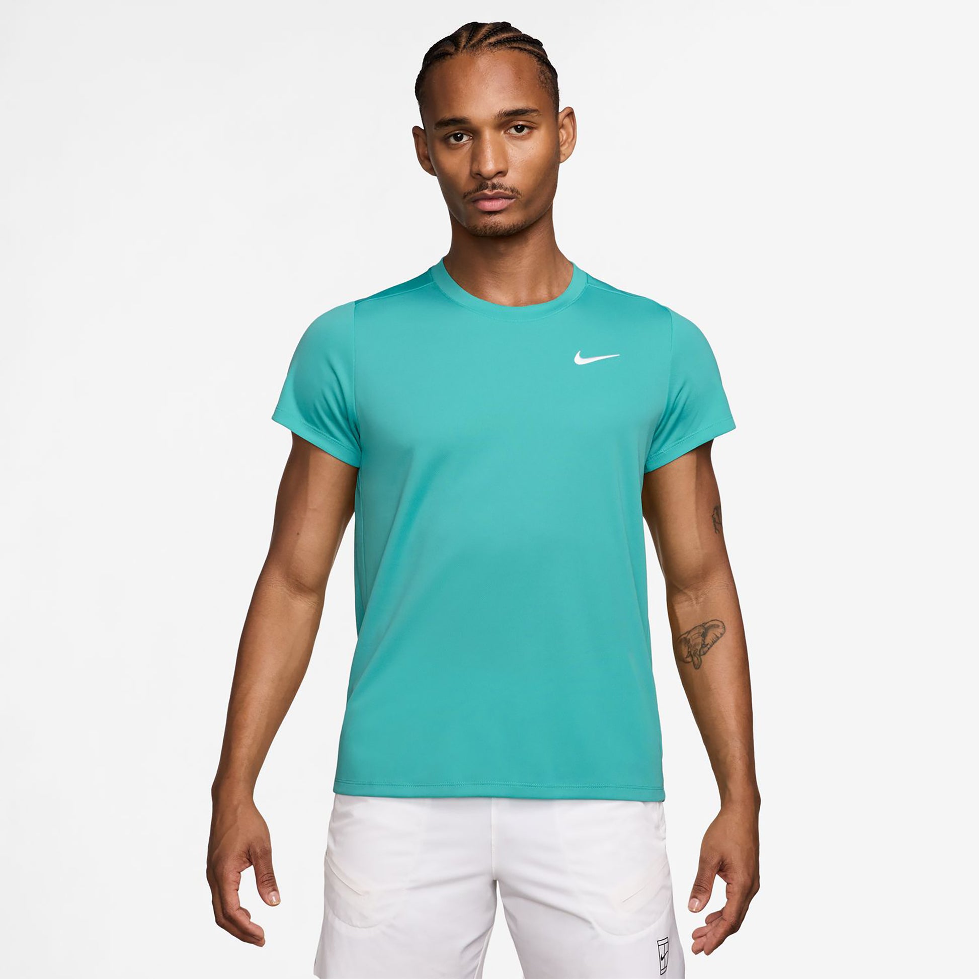 Nike Court Victory Dry T-shirt Herrar - turkos, vit