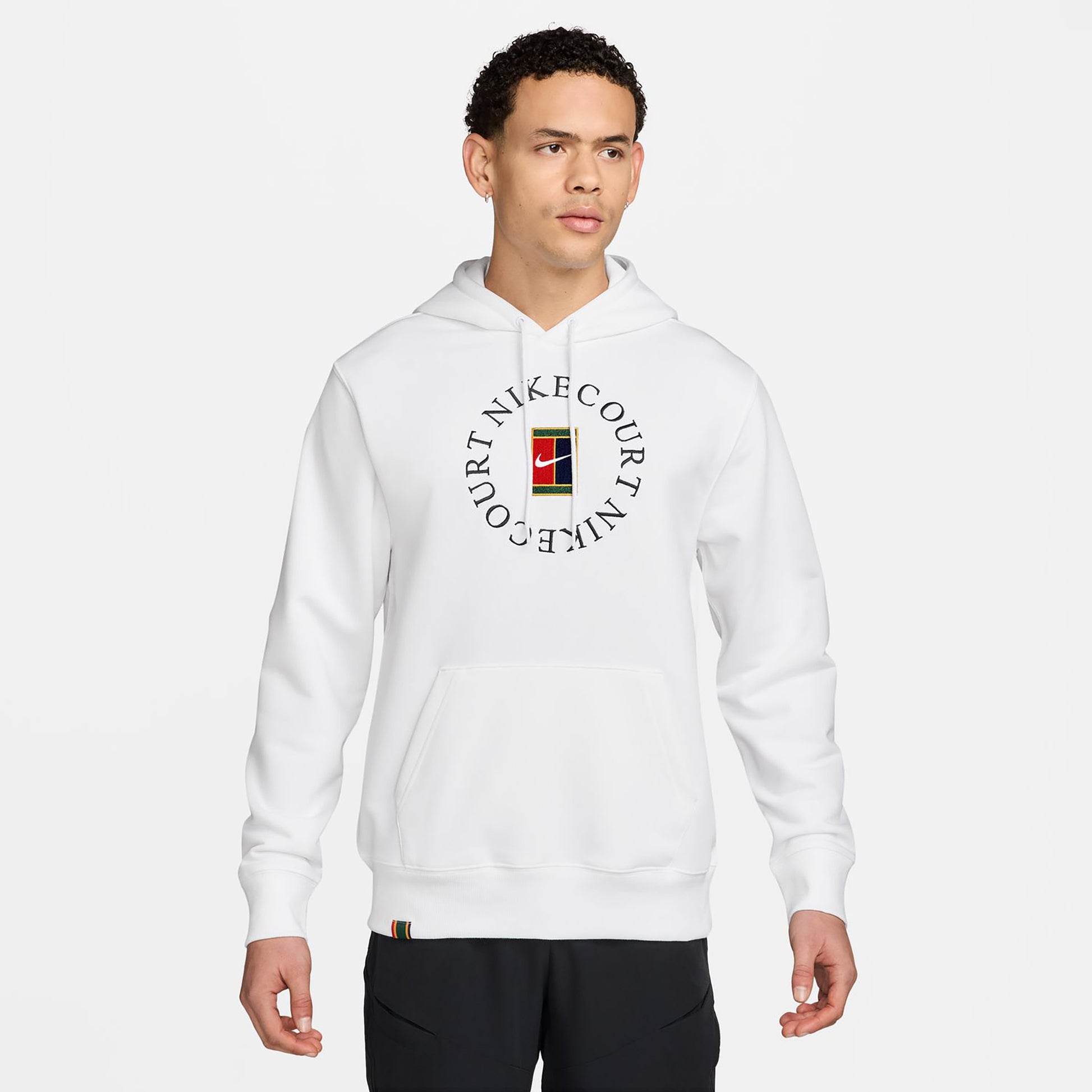Nike Court Dri-Fit Heritage Huvtröja Herrar - vit, svart
