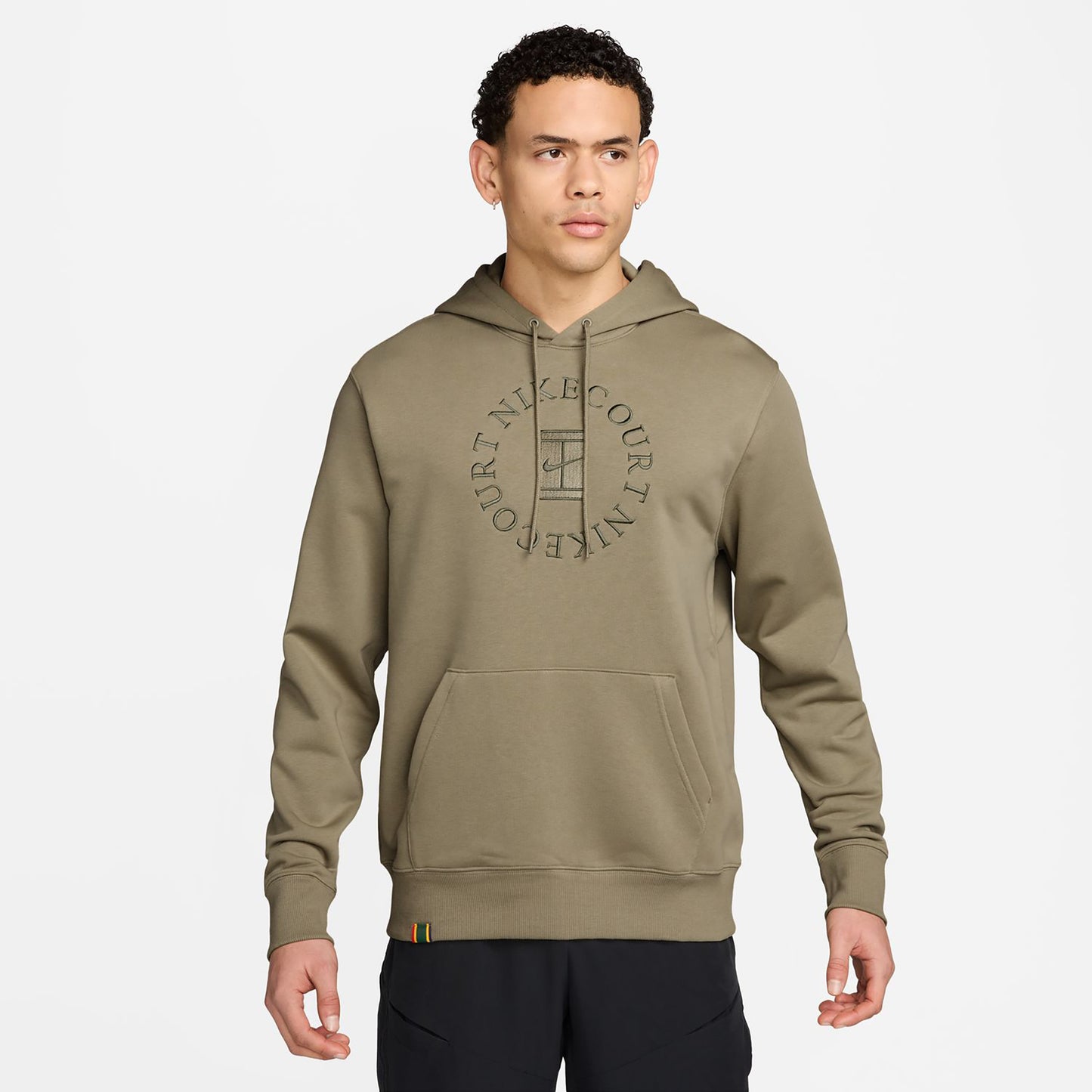 Nike Court Dri-Fit Heritage Huvtröja Herrar - oliv, oliv