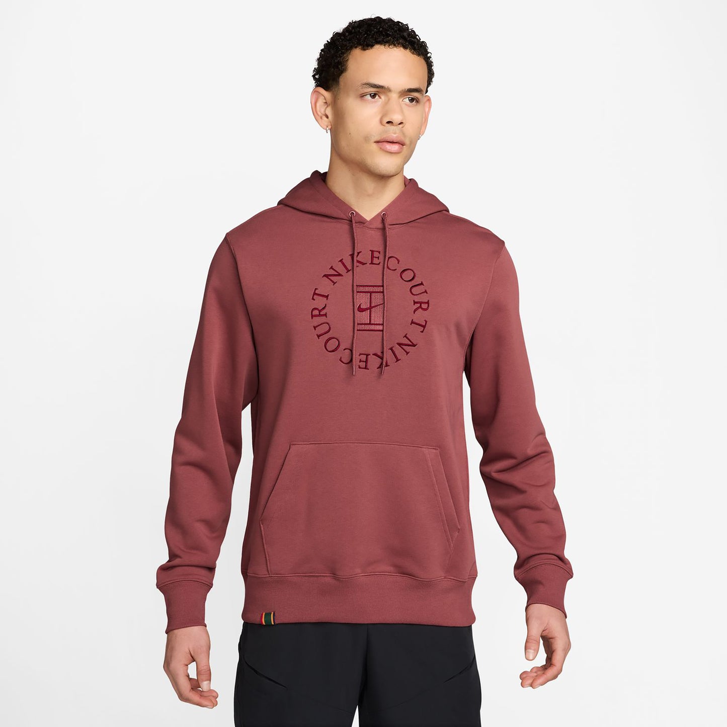 Nike Court Dri-Fit Heritage Huvtröja Herrar-rött vin