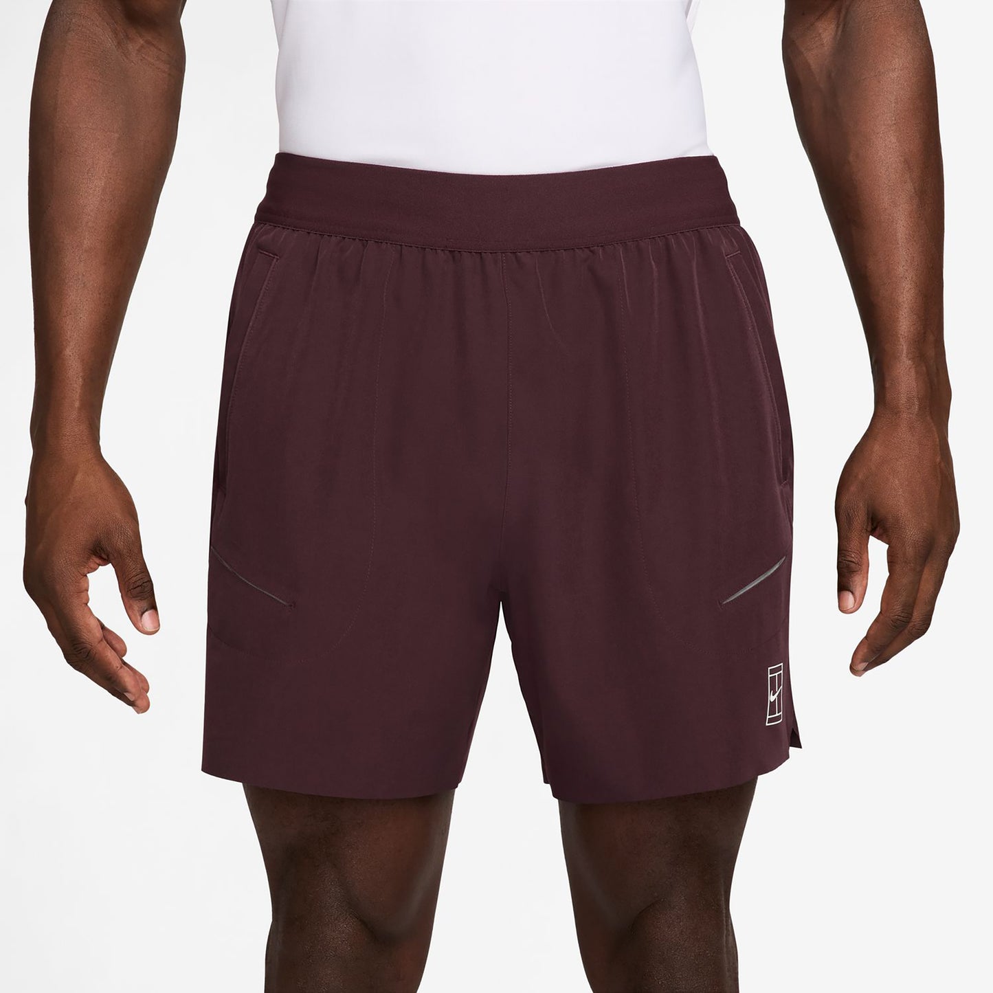 Nike Sinner Court Dri-FIT Advantage 6in Shorts Herrar - mörkröd, vit