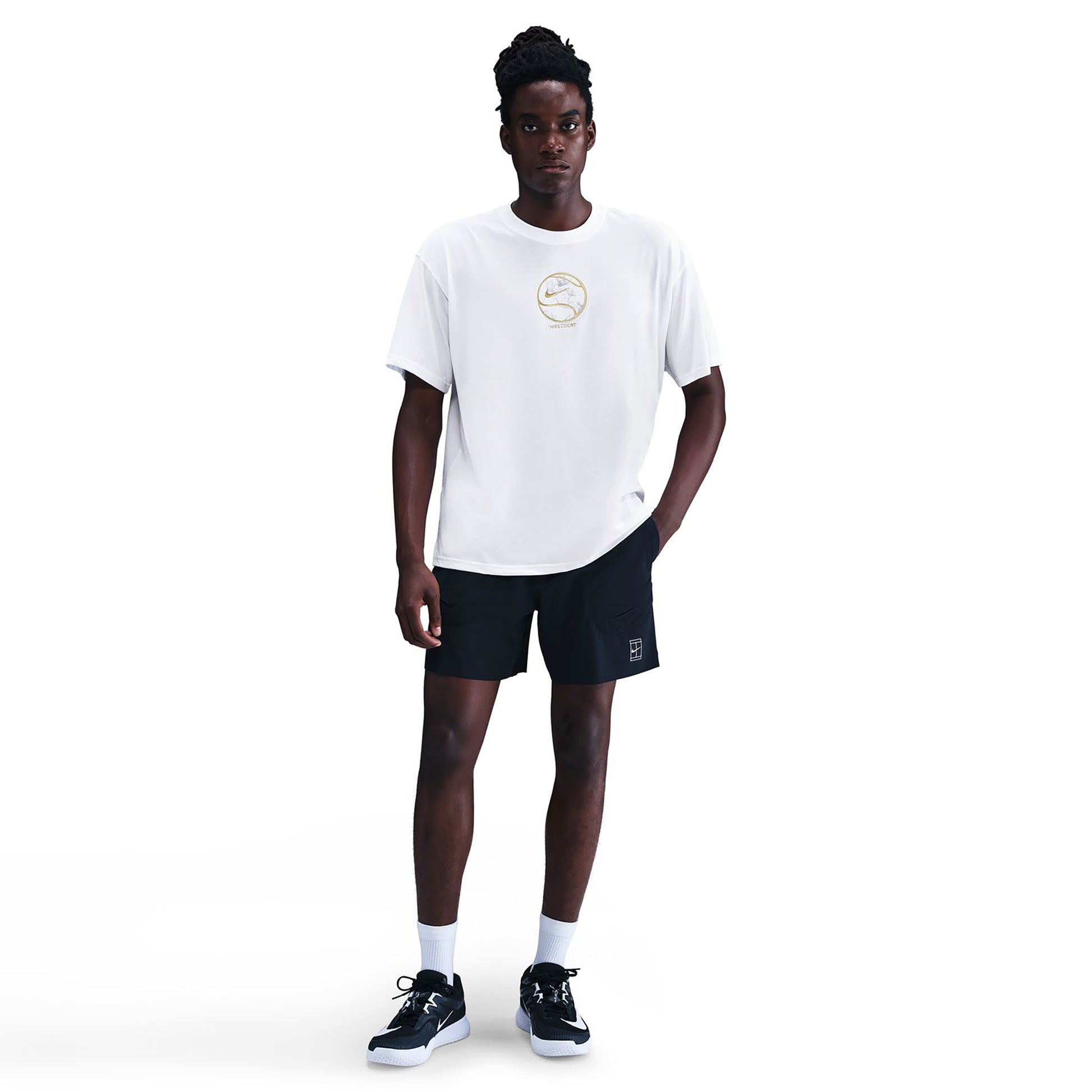 Nike Court Dri-Fit Max 90's T-shirt Herrar-vit