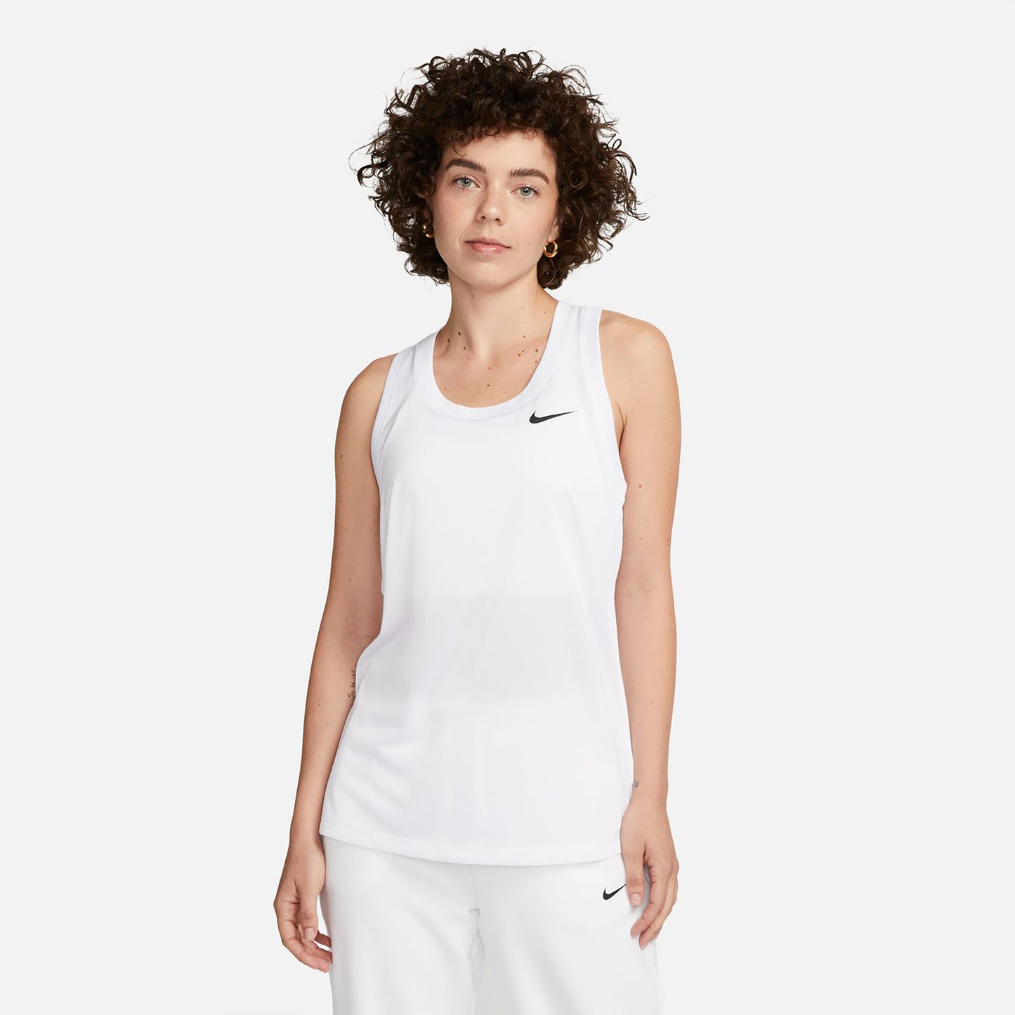 Nike Dri-Fit Regular Racerback Linne Damer - vit, svart