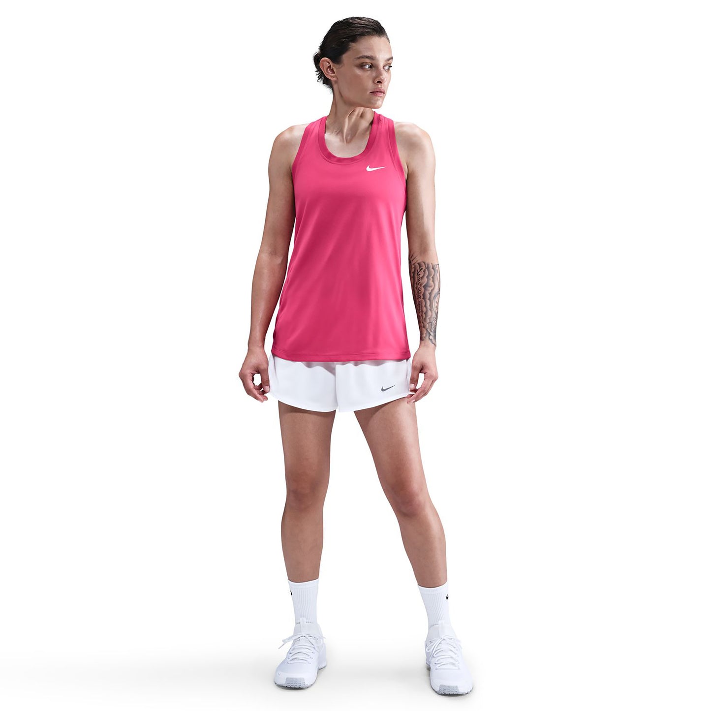Nike Dri-Fit Regular Racerback Linne Damer - berry, vit