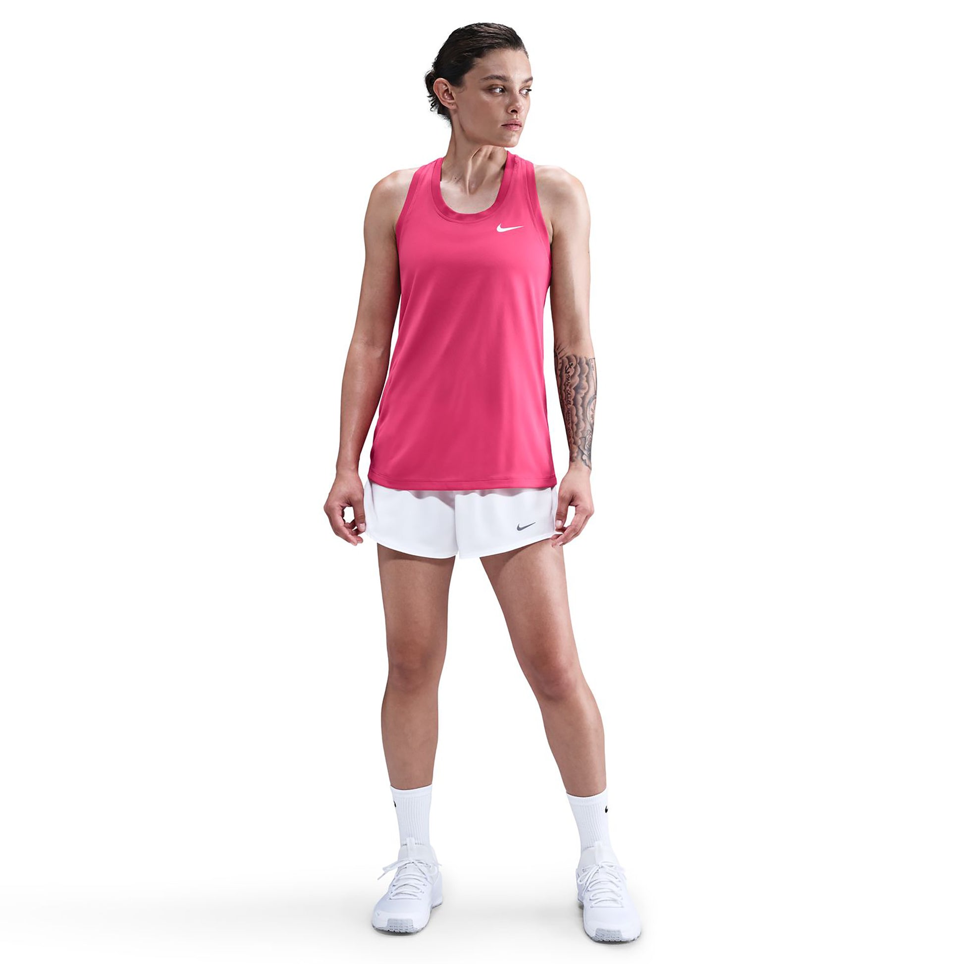 Nike Dri-Fit Regular Racerback Linne Damer - berry, vit
