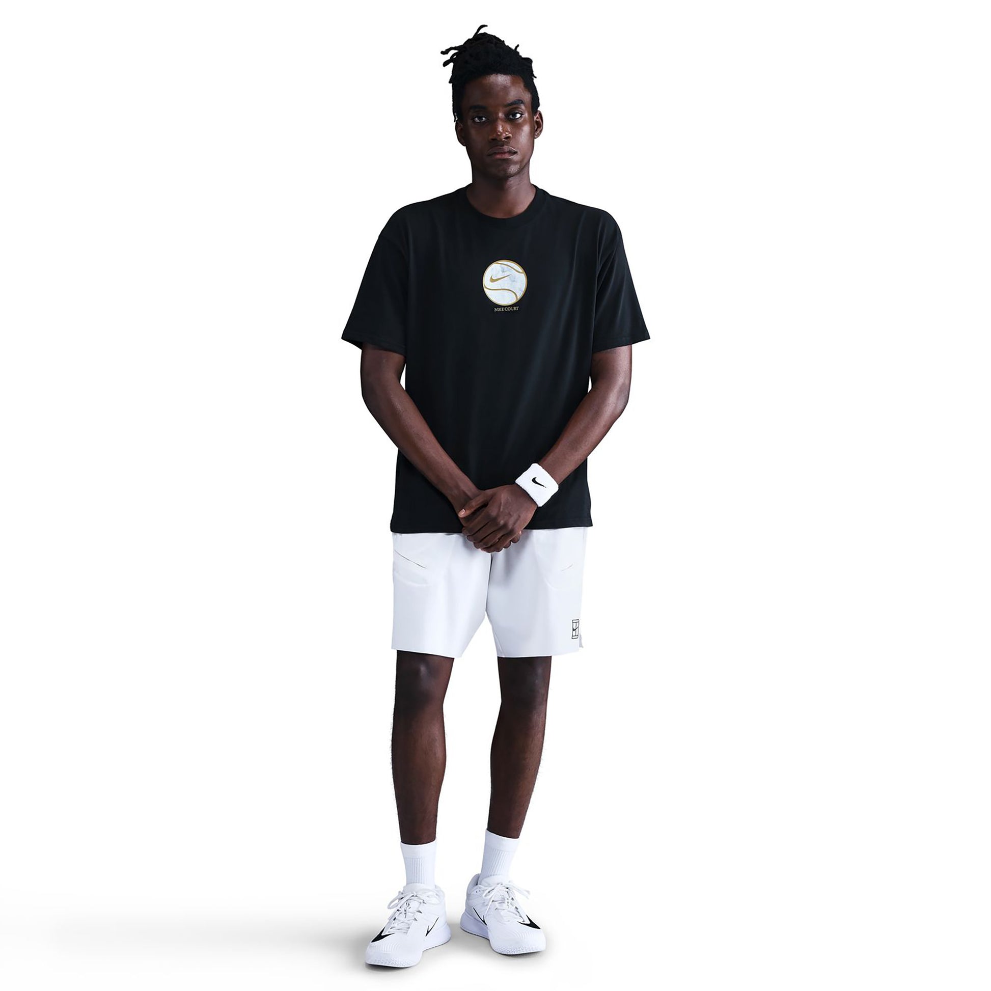 Nike Court Dri-Fit Max 90's T-shirt Herrar-svart