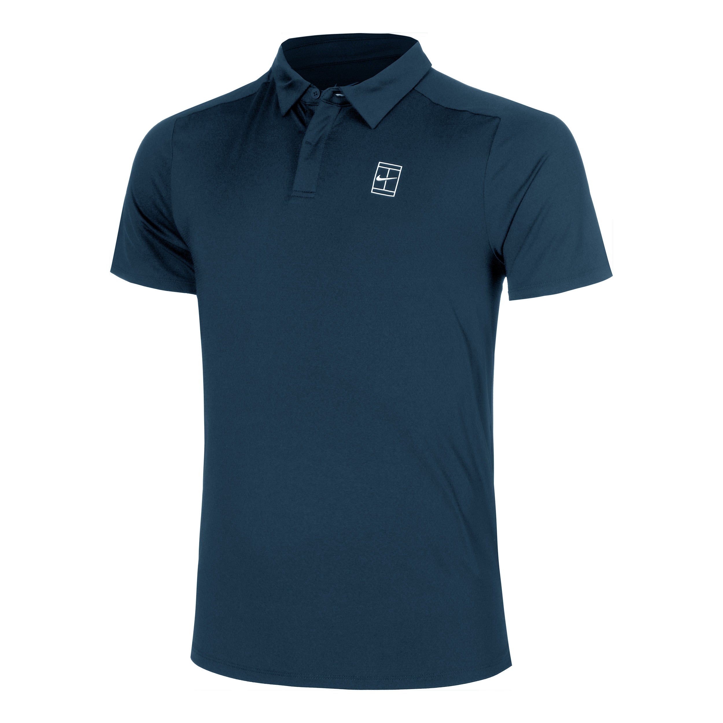 Nike Court Dri-Fit Advantage Polo Herrar-Mörkblå,Vit