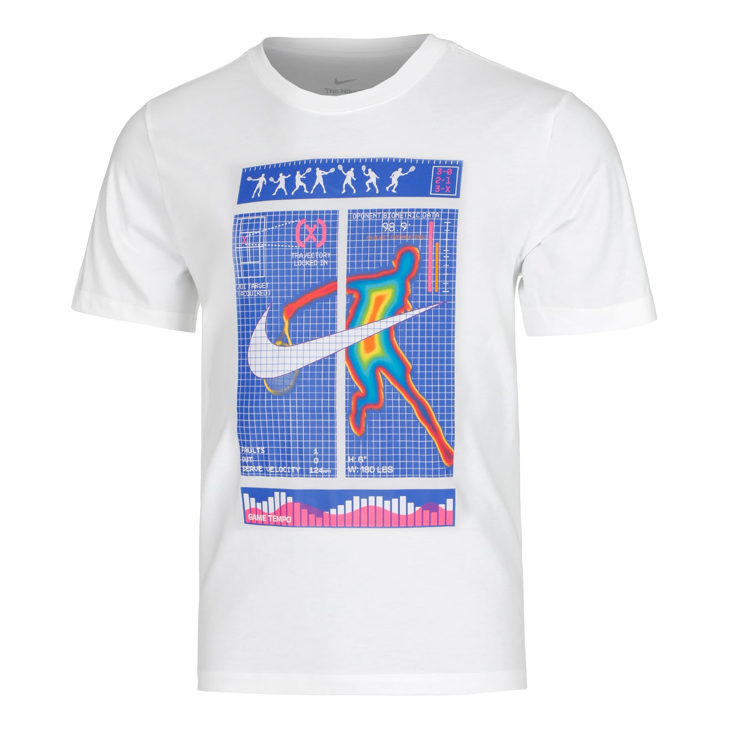 Nike Court Dri-Fit Tee Original Content T-shirt Herrar - vit,