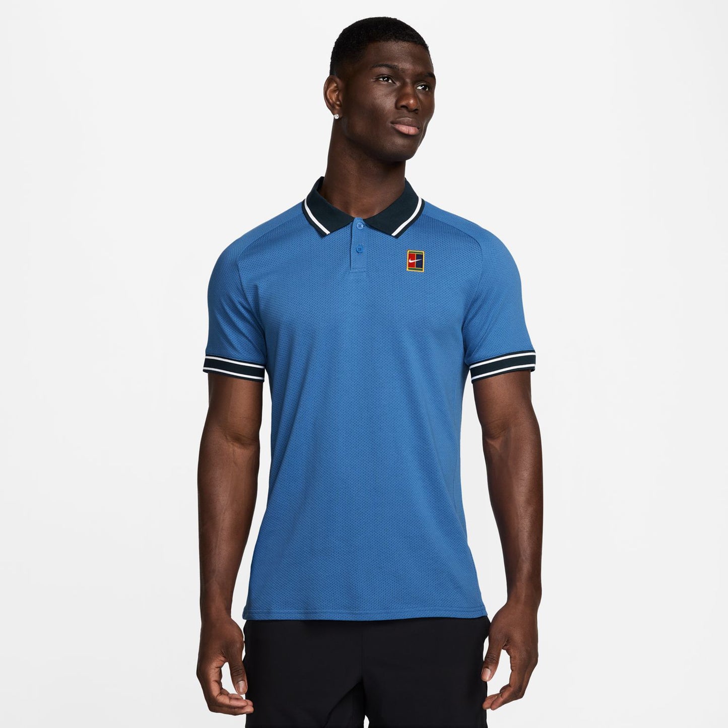 Nike Court Heritage Polo Herrar - blå, mörkblå