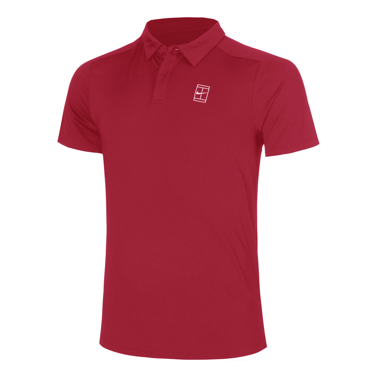 Nike Court Dri-FIT Advantage Polo Herrar - röd, röd