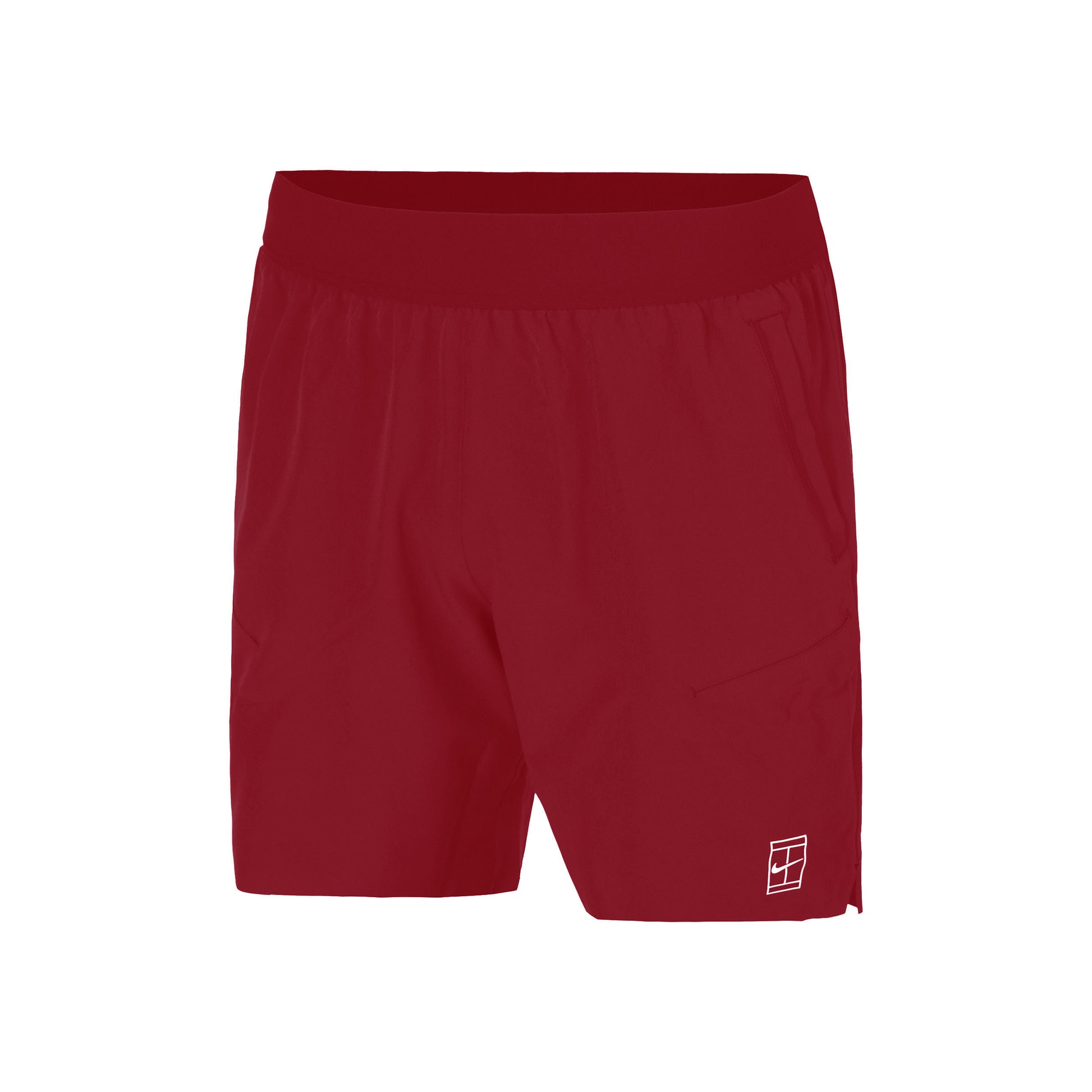 Nike Court Dri-FIT Advantage 6in Shorts Herrar - röd, vit