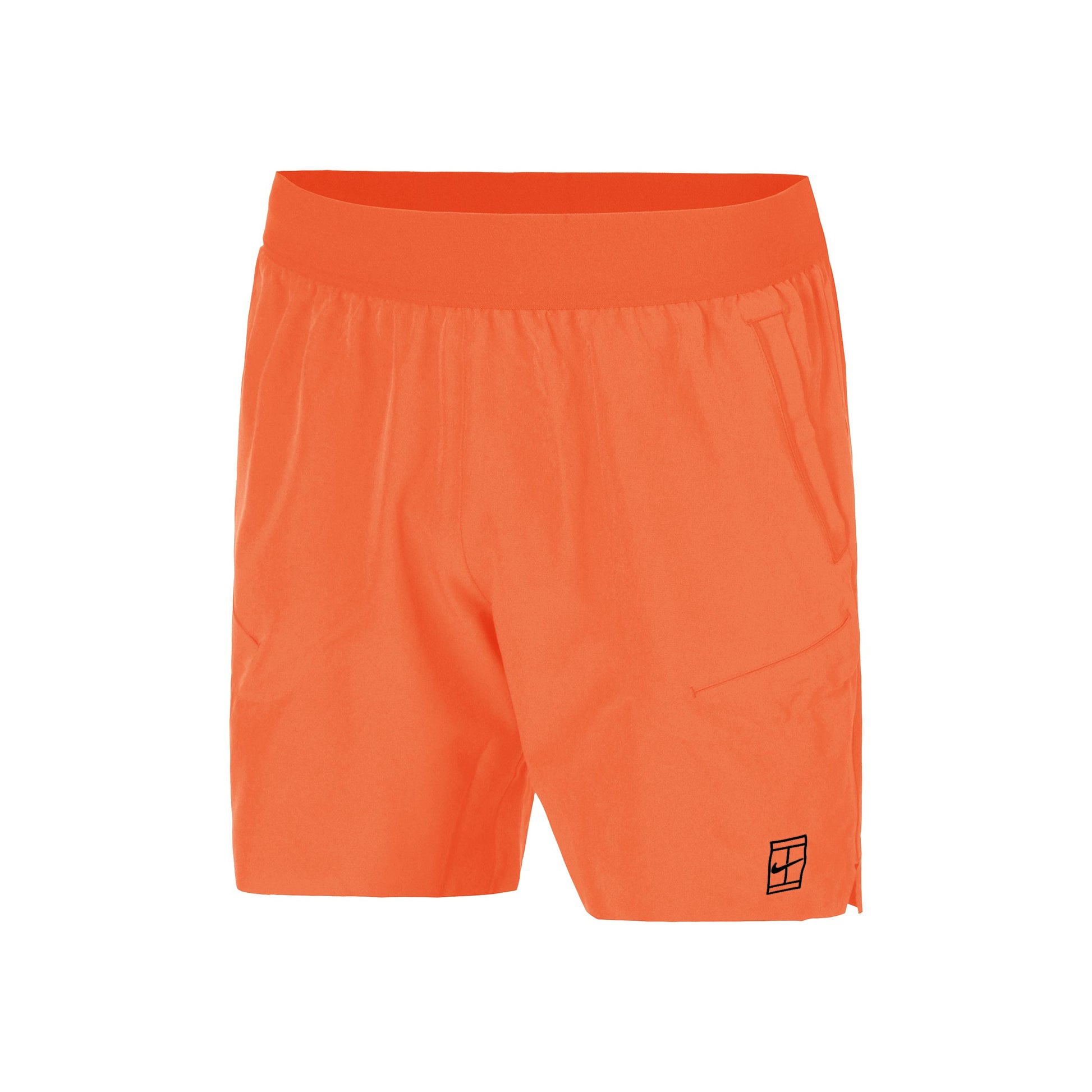 Nike Court Dri-FIT Advantage 6in Shorts Herrar - orange, svart
