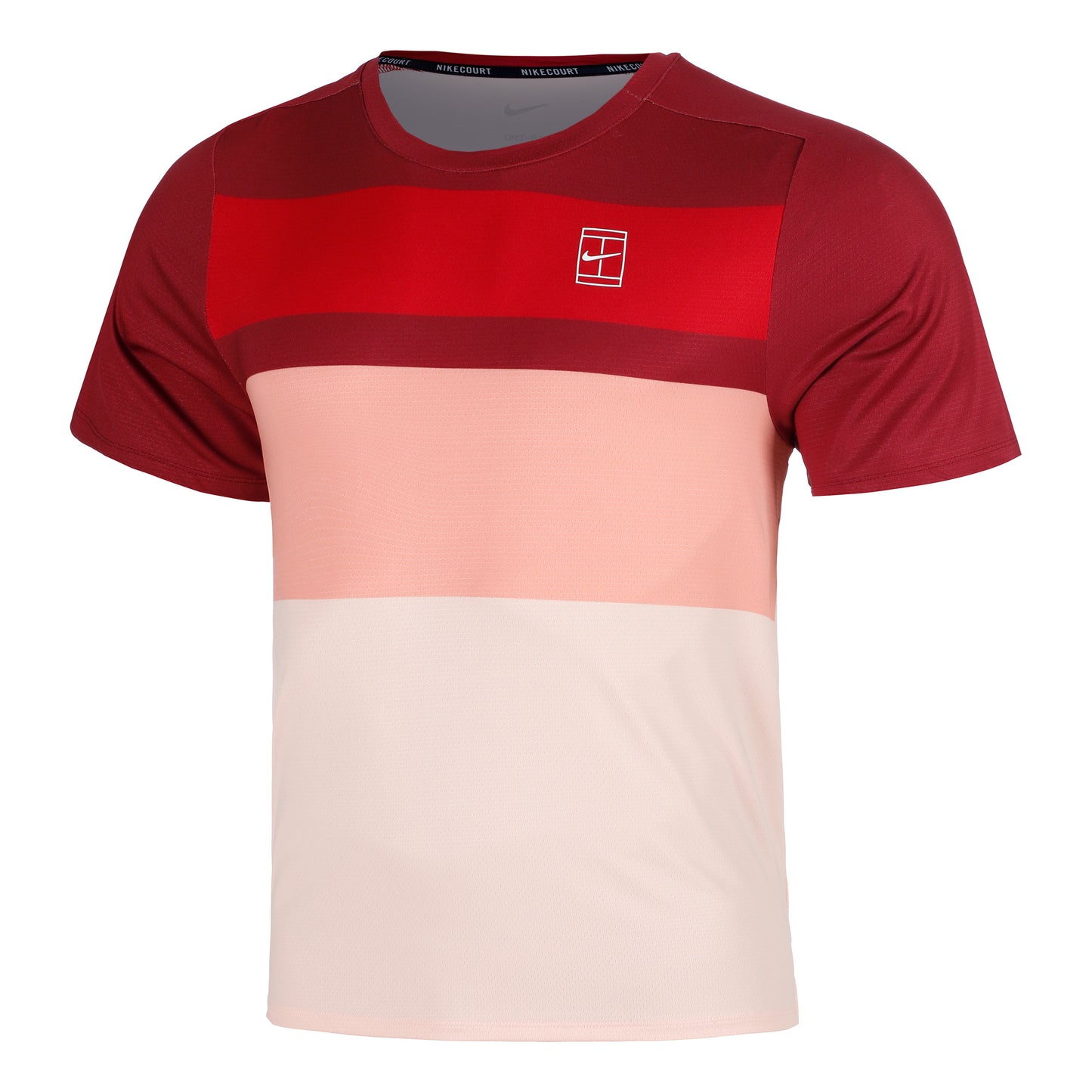 Nike Court Dri-Fit Advantage T-shirt Herrar-Röd,Korall