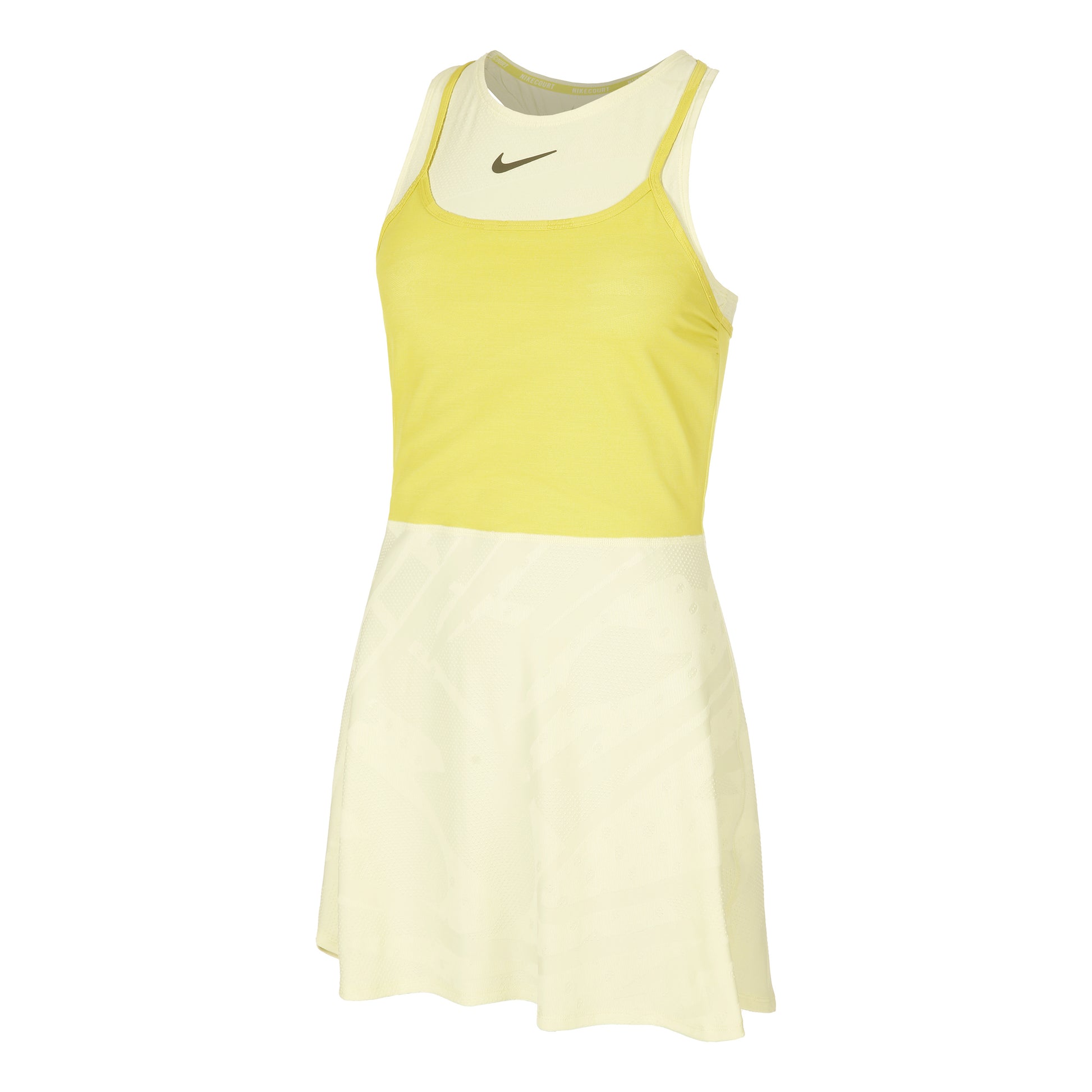 Nike Court Dri-Fit Slam Klänning Damer-Lime,Grön