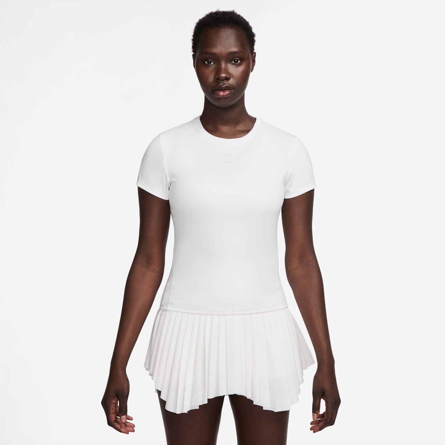 Nike Court Dri-Fit Advantage T-shirt Damer-Vit,Vit