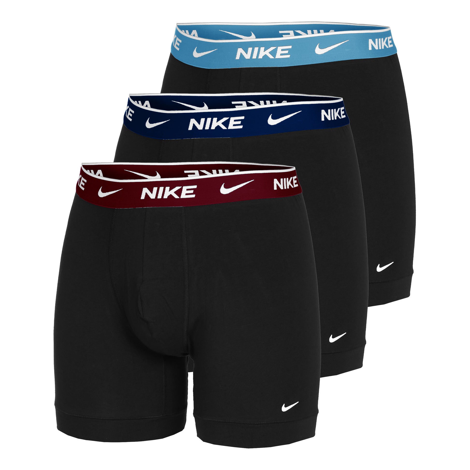 Nike Everyday Cotton Stretch Boxershorts 3-pack Herrar - svart, svart