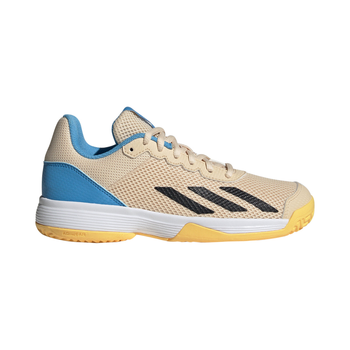 adidas Courtflash Allroundsko Barn - beige, ljusblå