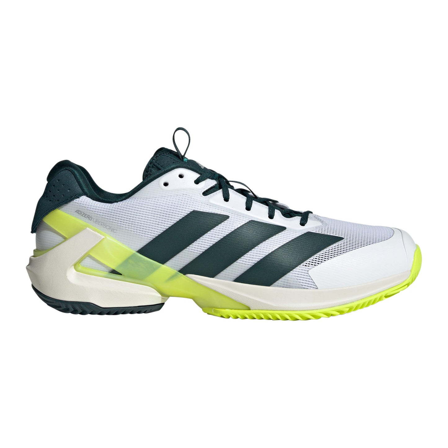 adidas adizero Ubersonic 5 Sko för grus Herrar - vit, mörkgrön