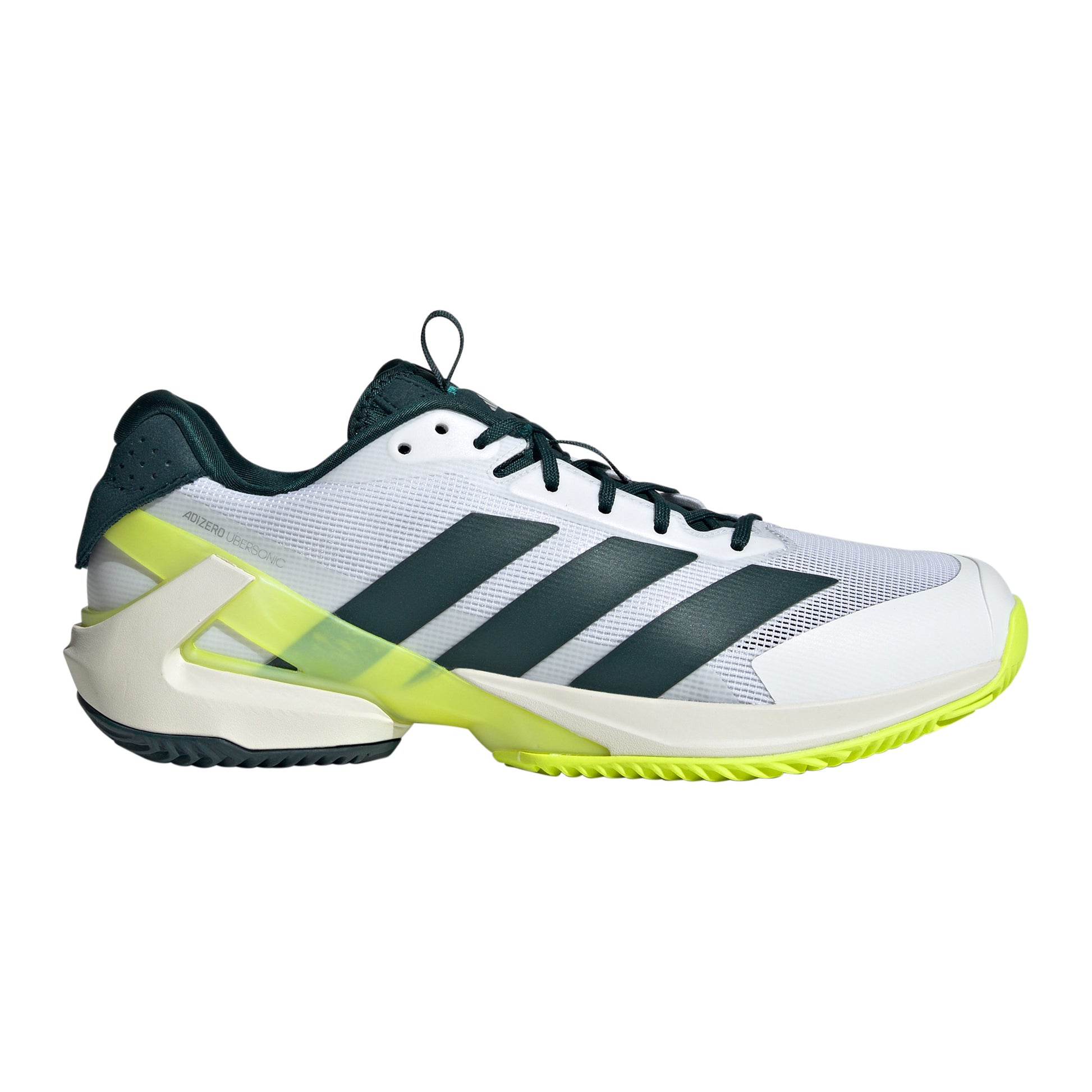 adidas adizero Ubersonic 5 Sko för grus Herrar - vit, mörkgrön