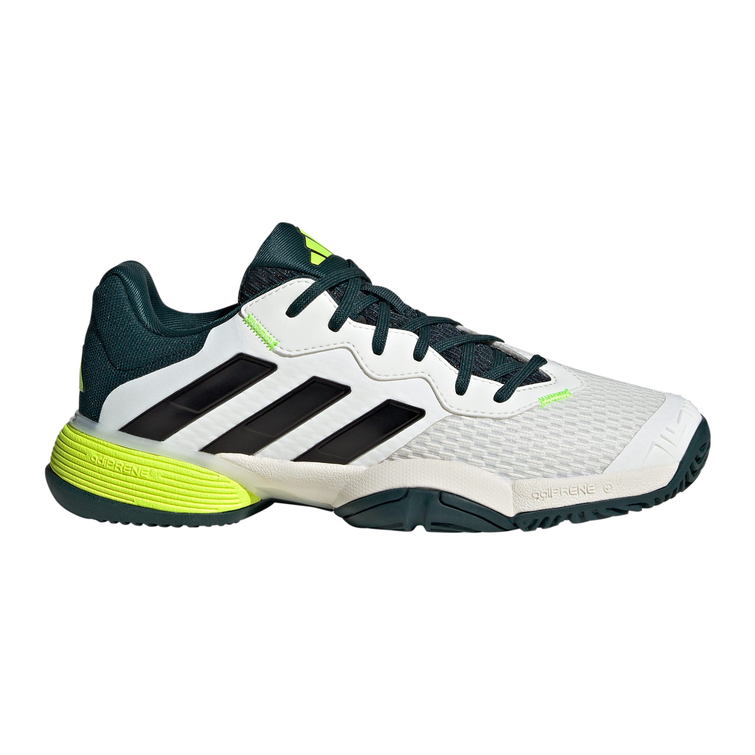 adidas Barricade Allroundsko Barn - creme, mörkgrön