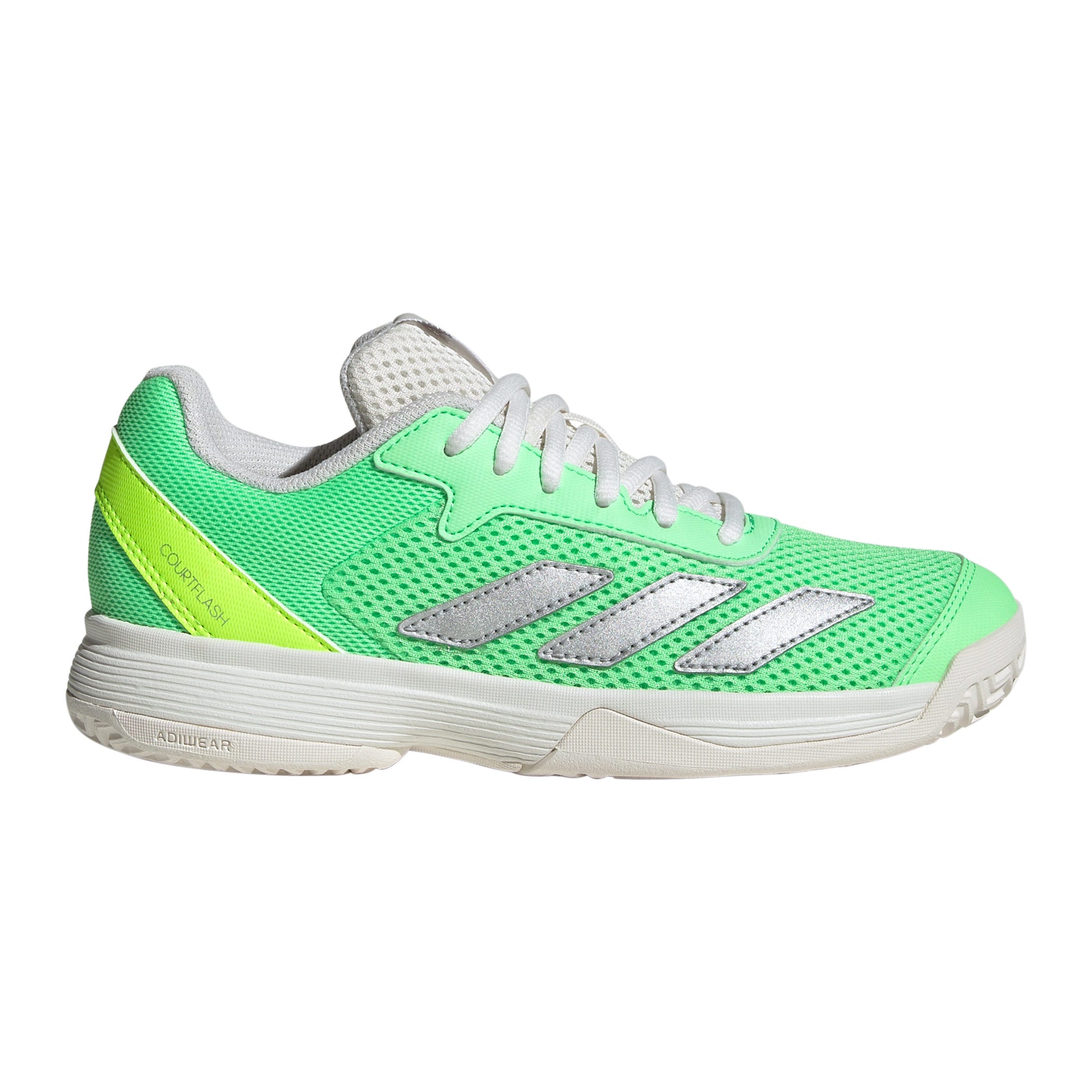 adidas Courtflash Allroundsko Barn - grön, silver
