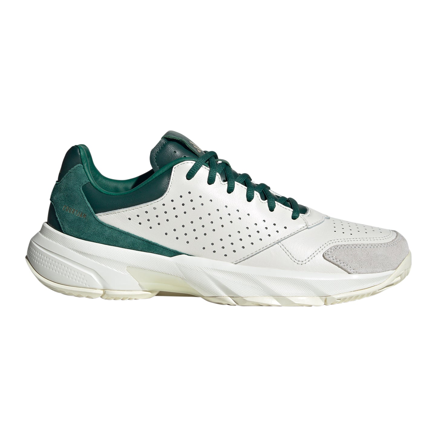 adidas CourtJam Control 3 Allroundsko Herrar - vit, mörkgrön
