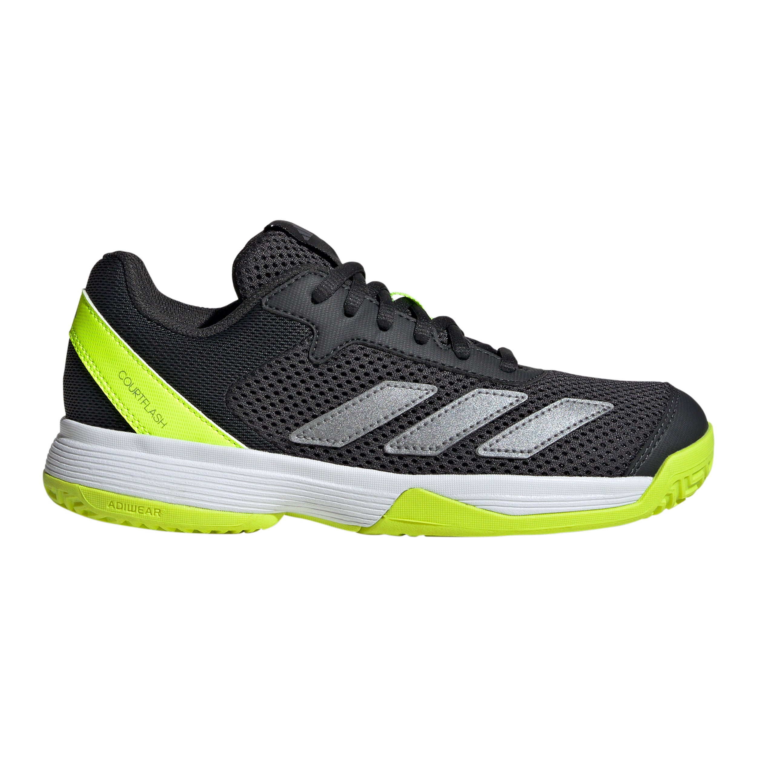 adidas Courtflash Allroundsko Barn - svart, lime