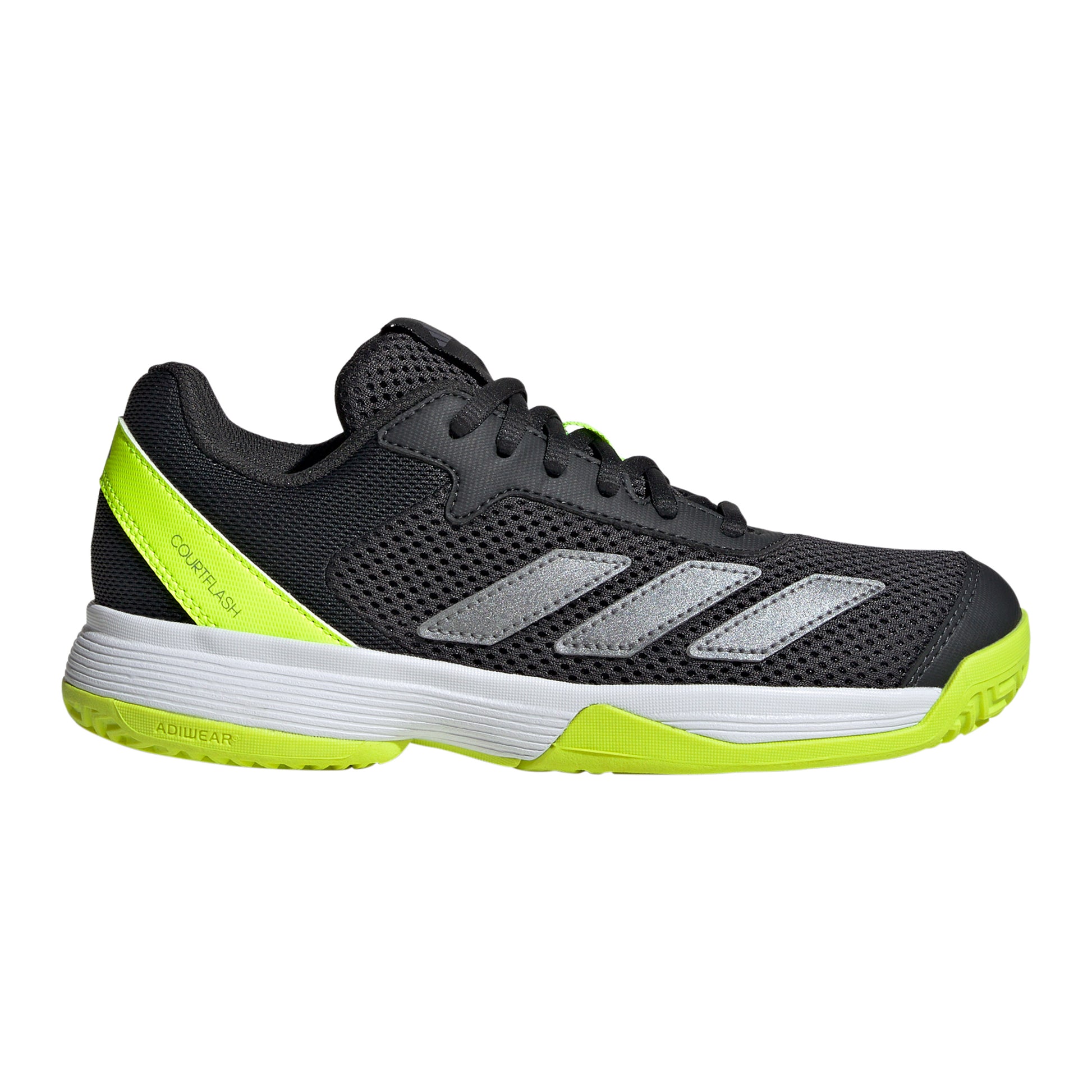 adidas Courtflash Allroundsko Barn - svart, lime