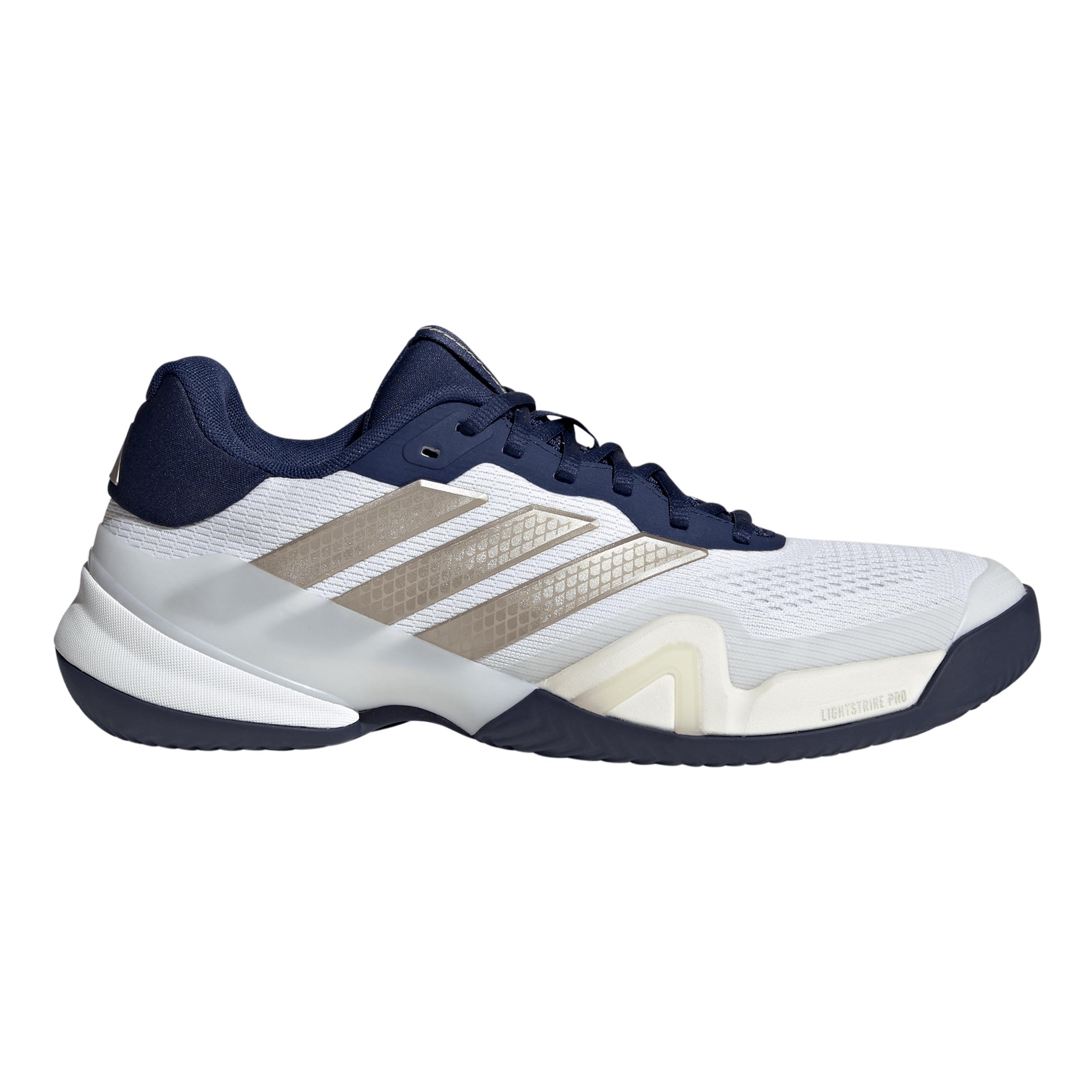 adidas Barricade 14 Sko för grus Herrar - ljusgrå, mörkblå