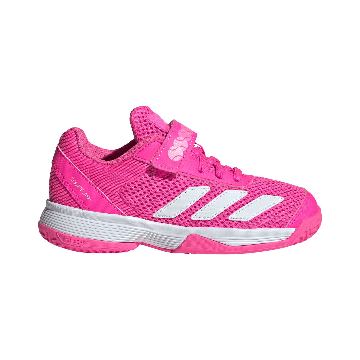 adidas Courtflash CF Sko för grus Barn - rosa, vit