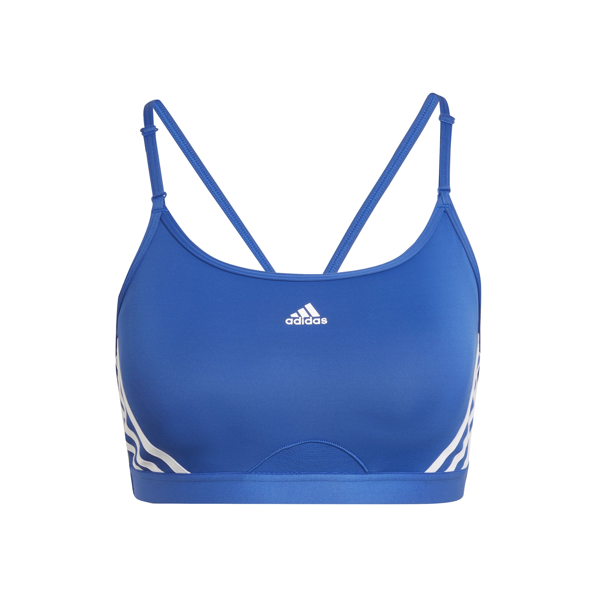 adidas Aeroreact Low-Support 3Stripes Sport-behå Damer - blå