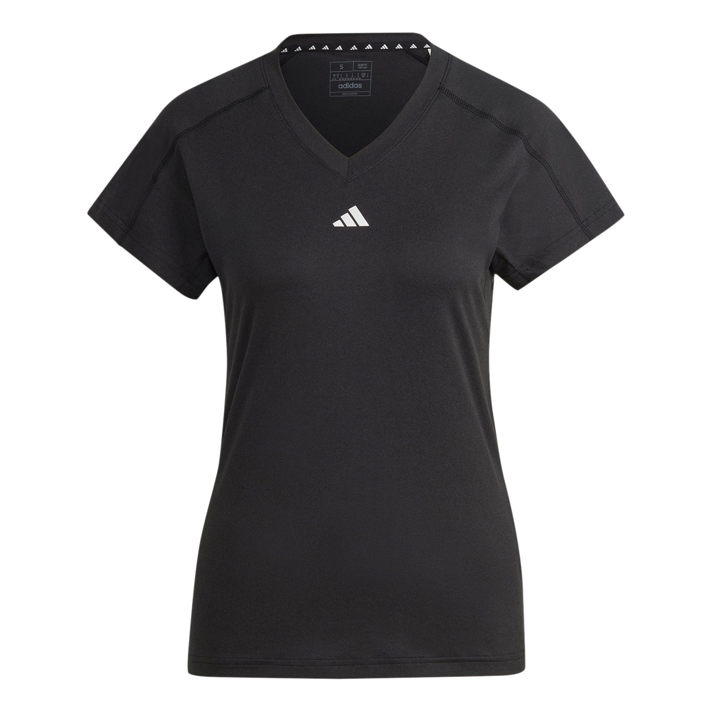 adidas Essentials AEROREADY Train Minimal Branding V-Neck T-shirt Damer-Svart