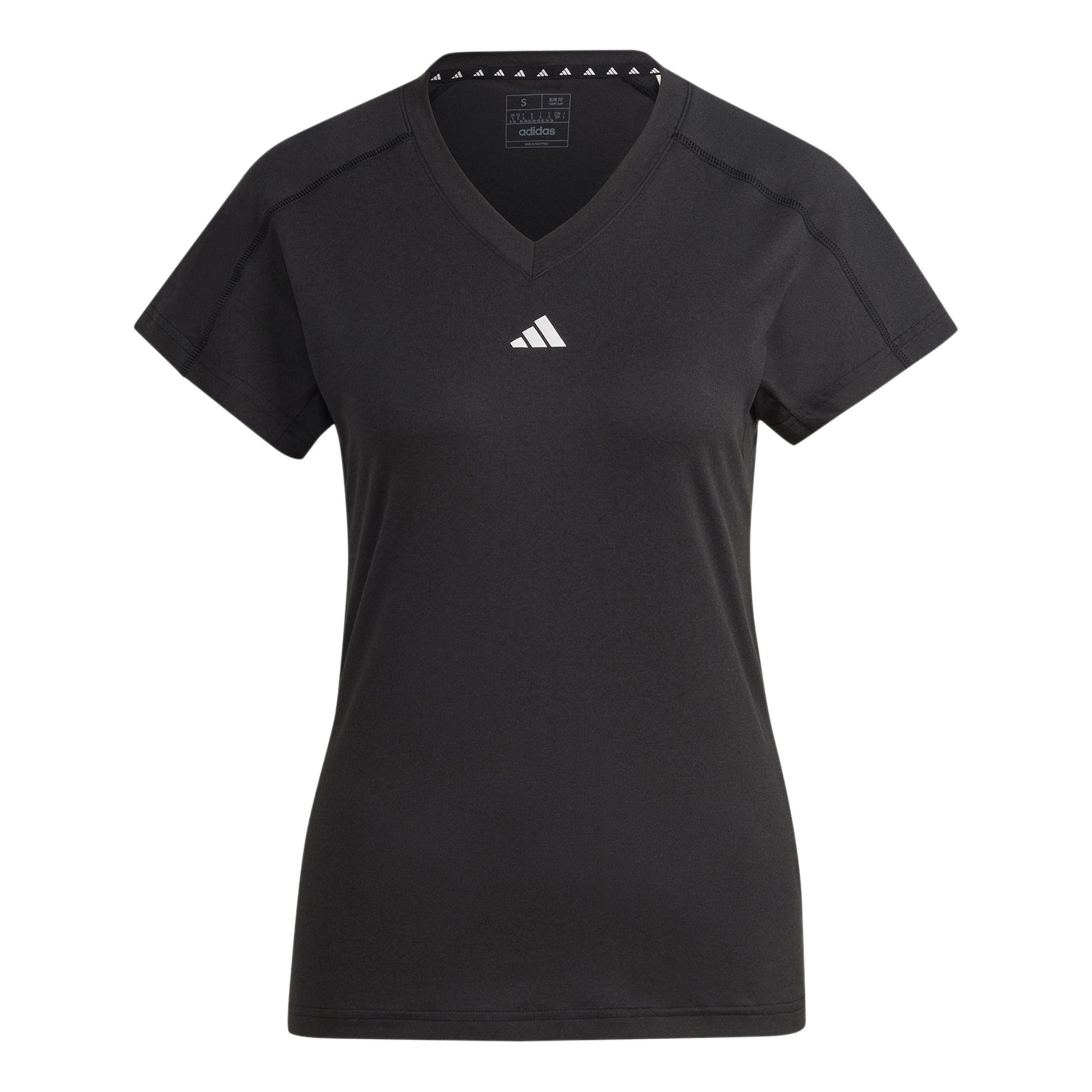adidas Essentials AEROREADY Train Minimal Branding V-Neck T-shirt Damer-Svart