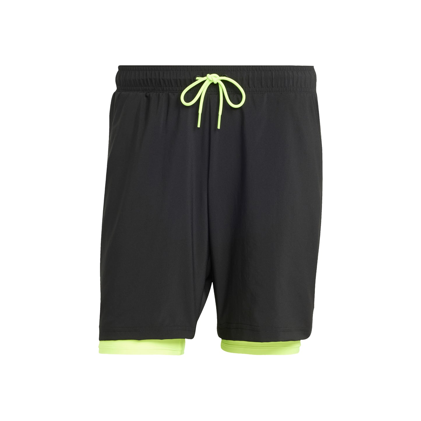 adidas 7in Club 2In1 Shorts Herrar-Svart,Neongrön