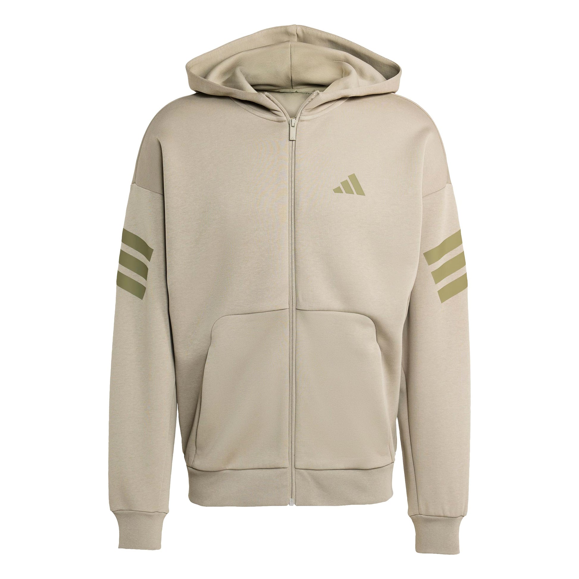 adidas 3Stripes Full-Zip Träningsjacka Herrar-beige
