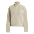Fleece Half-Zip Tröja Damer-beige
