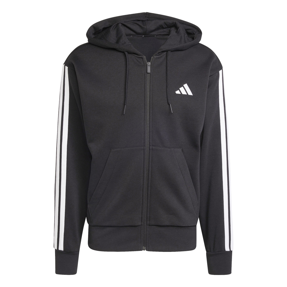 adidas Essentials 3 Stripes Sweat-jacka Herrar - svart, vit