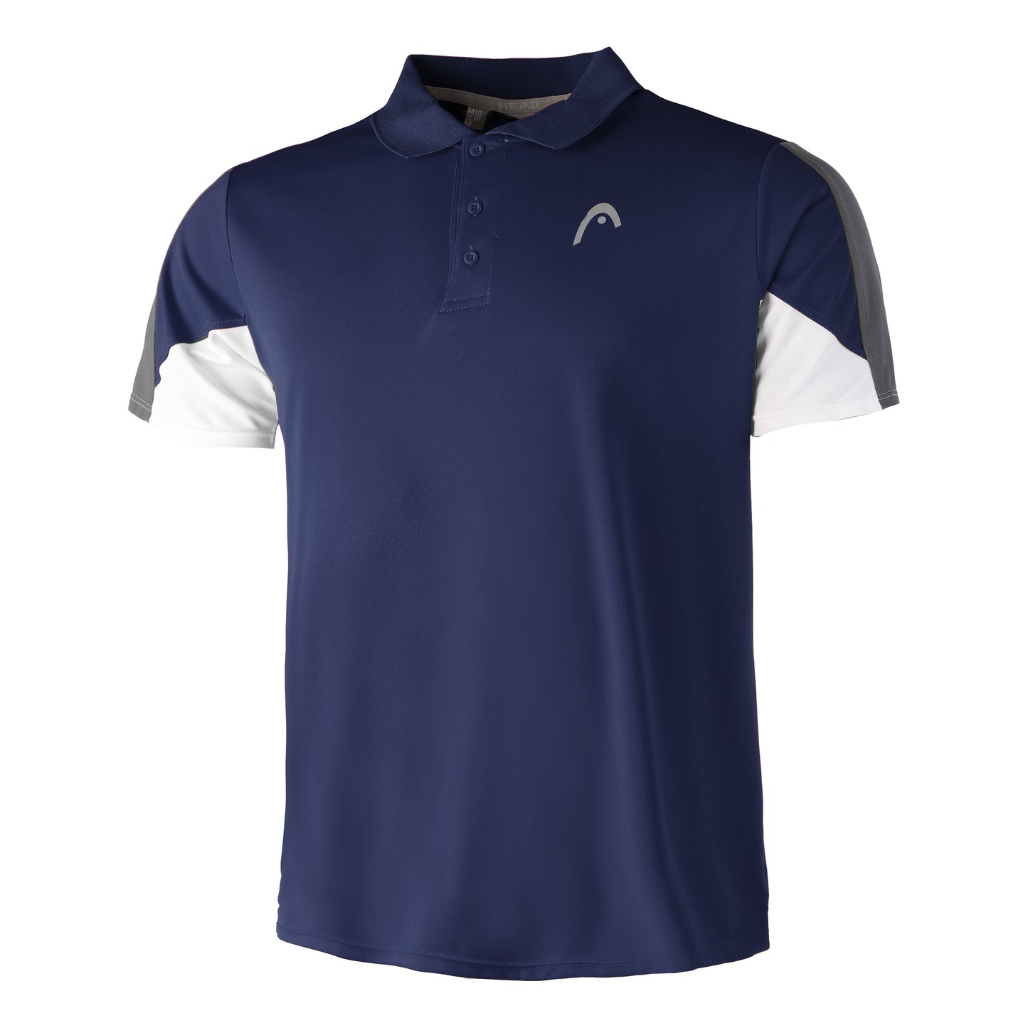 HEAD Club 22 Tech Polo Herrar-Mörkblå,Vit
