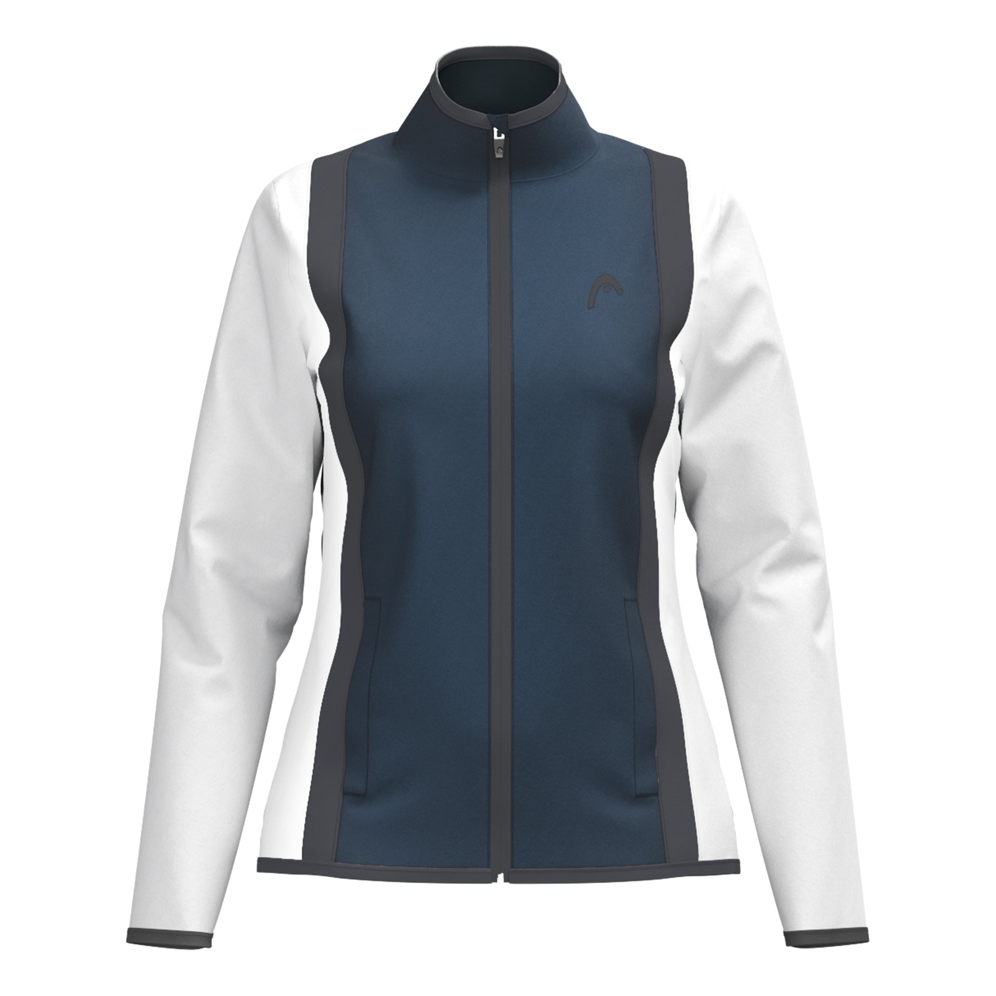 HEAD Club 25 Jacket Women Träningsjacka Damer-Mörkblå,Vit