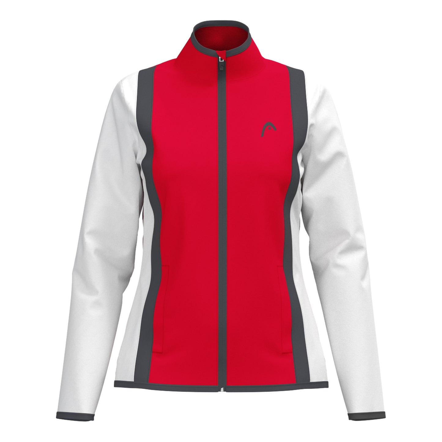 HEAD Club 25 Jacket Women Träningsjacka Damer-Röd,Vit