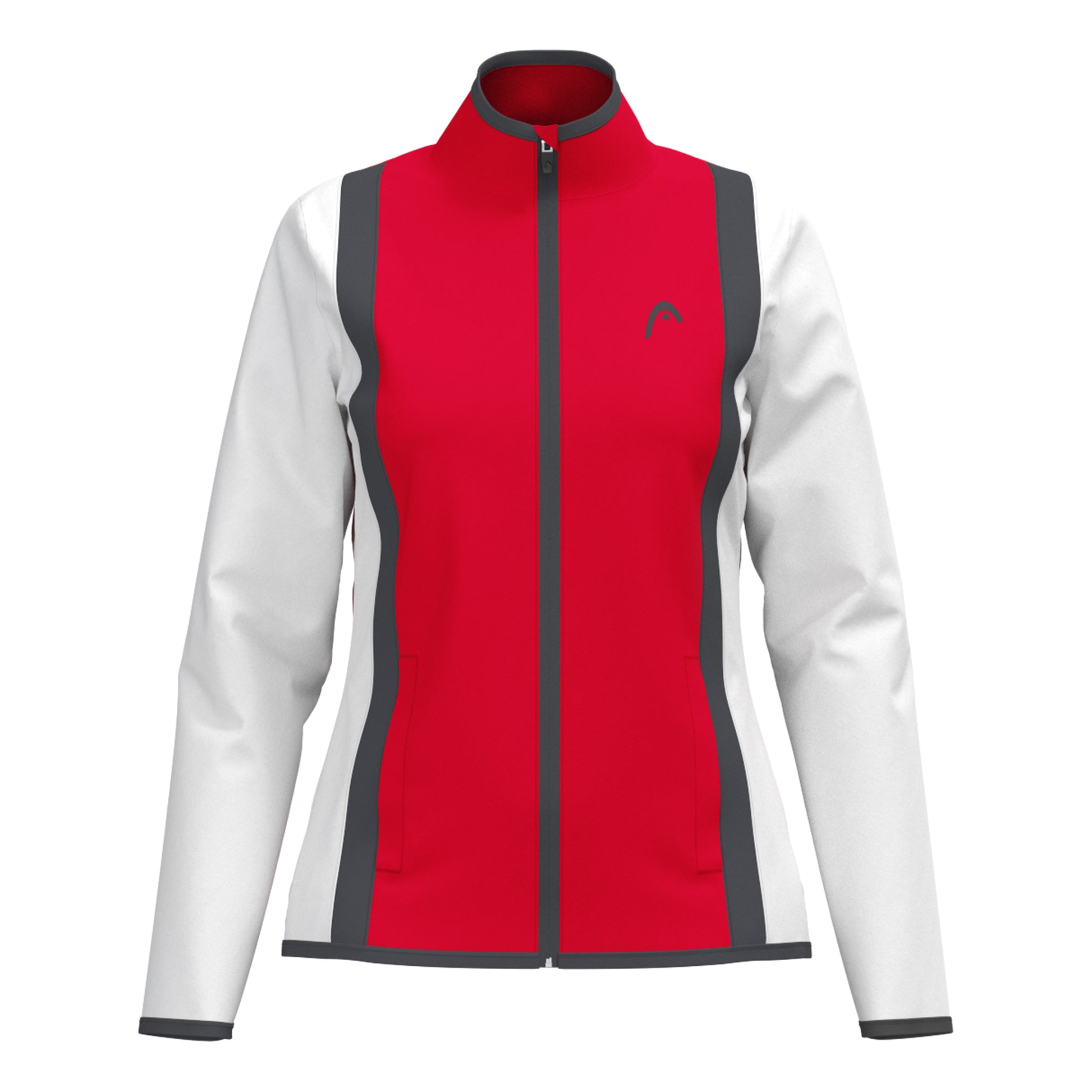 HEAD Club 25 Jacket Women Träningsjacka Damer-Röd,Vit